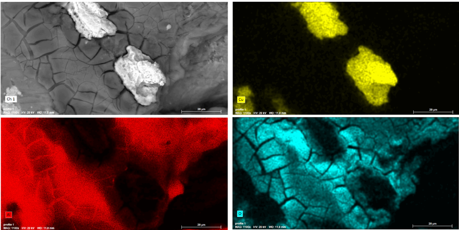 Electron microscopy EDX